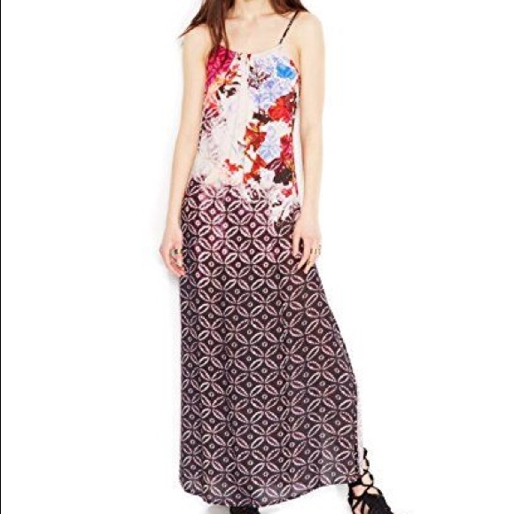 Free People Multi Color Maxi Dress With Open Back - Picture 1 of 8